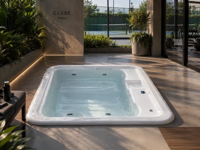 Spa Vital Aqua Relax em área de lazer de clube